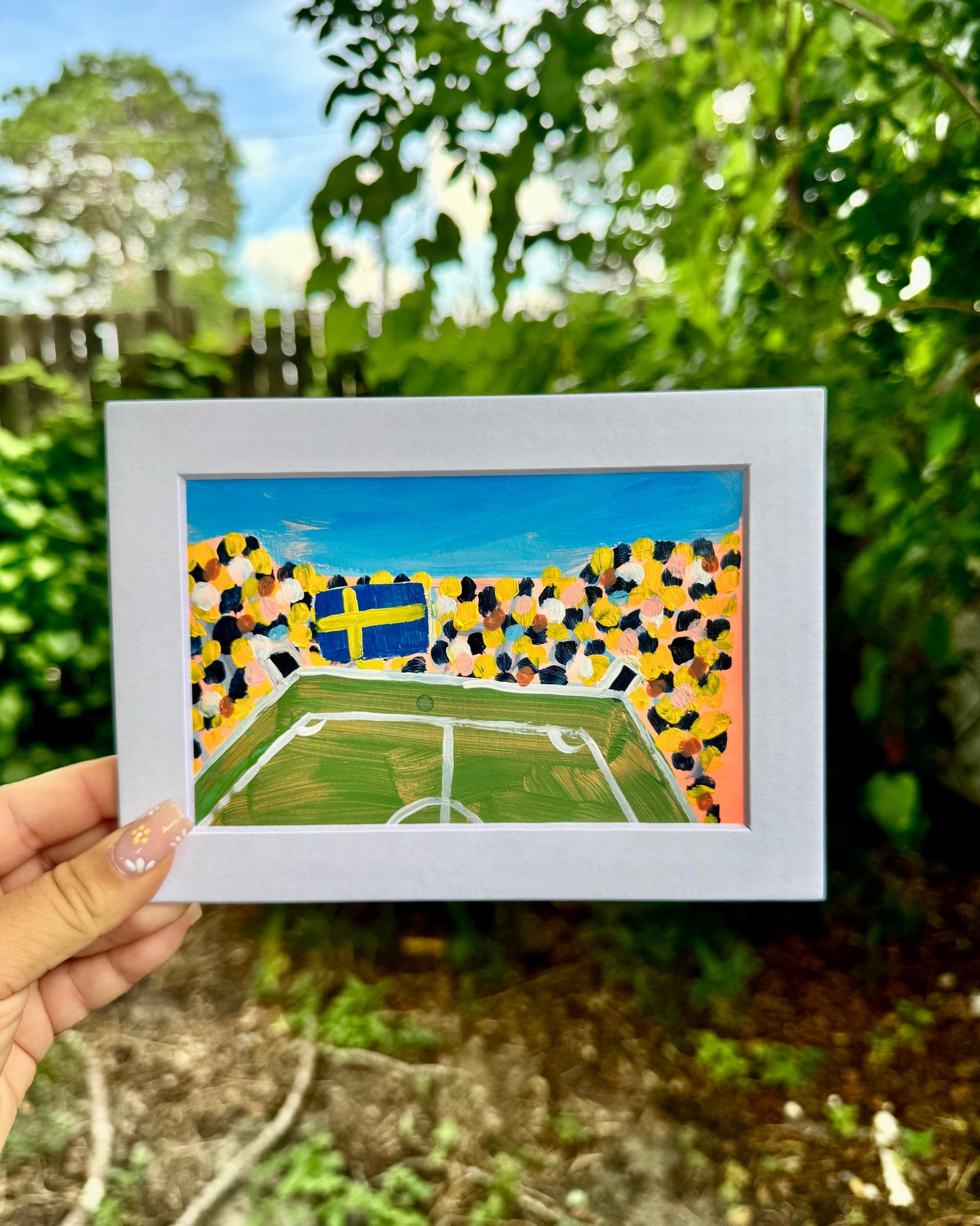 "Sweden WC '26" Matted Frame