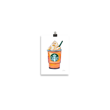 "Pumpkin Spice with Whipped Cream" Art Print
