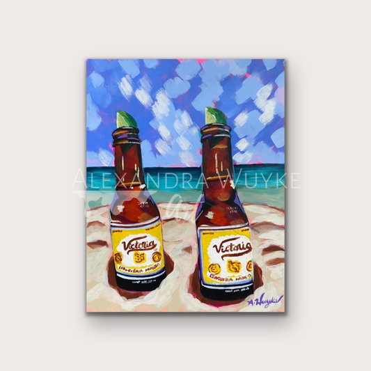 Wanderlust Art - Original painting by Alexandra Wuyke Art featuring "Dos Victorias."